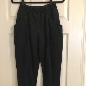 Elizabeth Suzann Black cotton Clyde pant 4 R